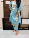 Sky Blue Roman Shimmer Fancy Suit