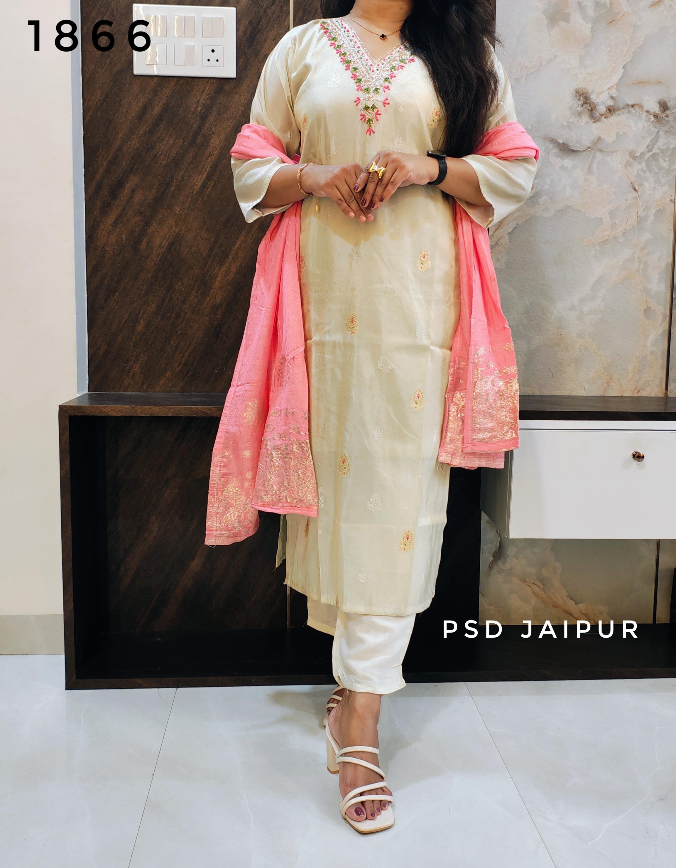 Ivory Roman silk Suit