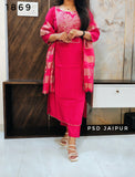 Pink Roman silk Suit