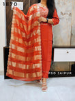 Rust Roman Silk Suit