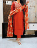 Rust Roman Silk Suit