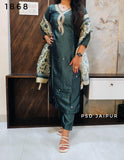 Teal Roman Shimmer Suit