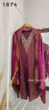 Wine Roman Shimmer Suit