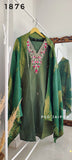 Green Roman Shimmer Suit