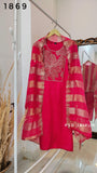 Pink Roman silk Suit