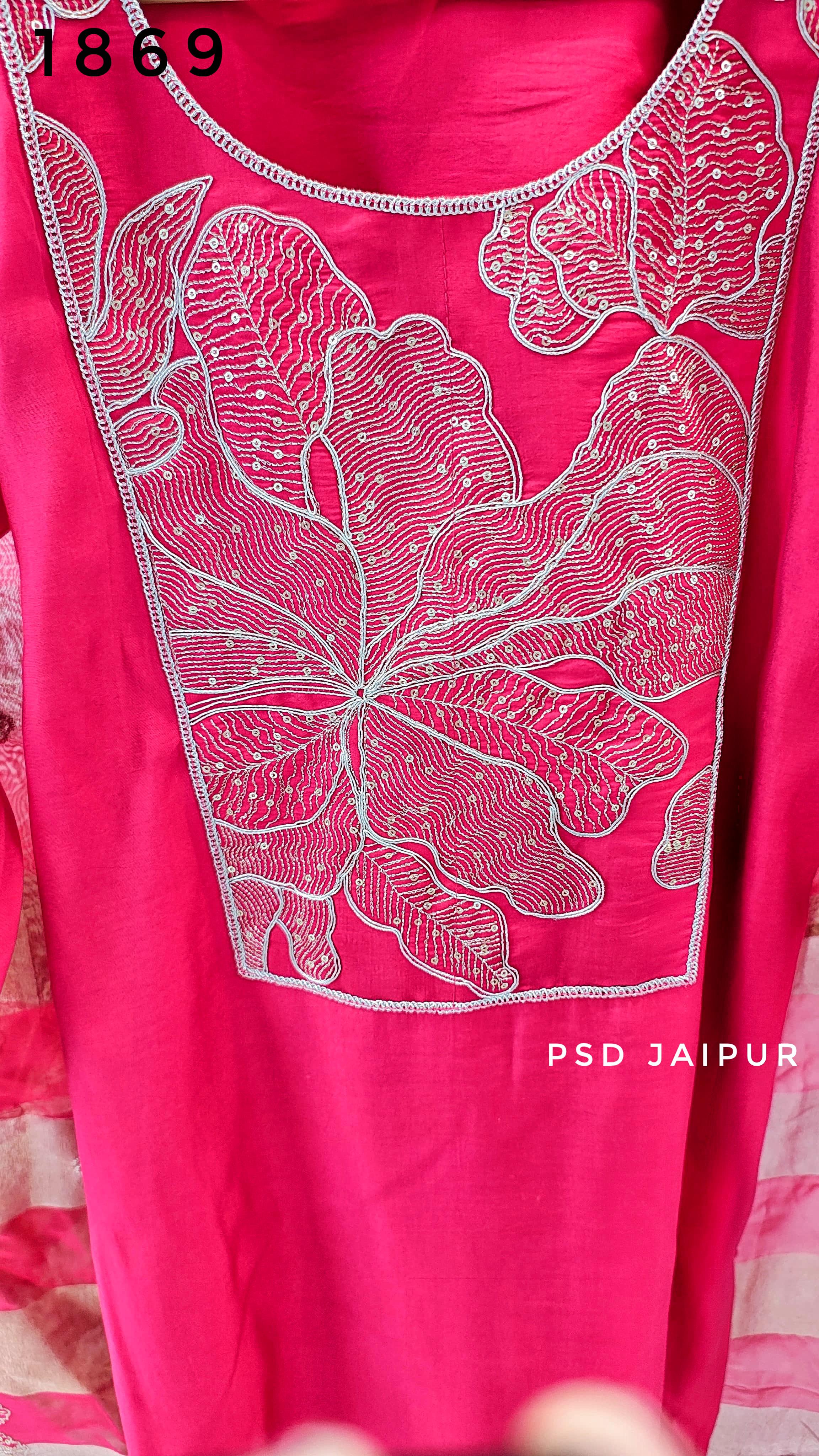Pink Roman silk Suit