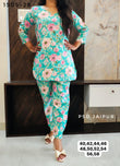 Sky Floral Cotton Co-ord set