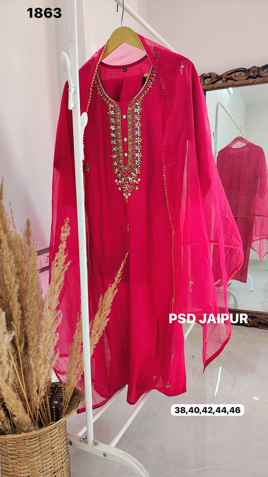 Rose Pink Roman Fancy Suit