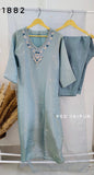 Sky Blue Cosmos Shimmer Fancy Suit
