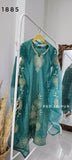 Teal Green Roman Shimmer Fancy Suit