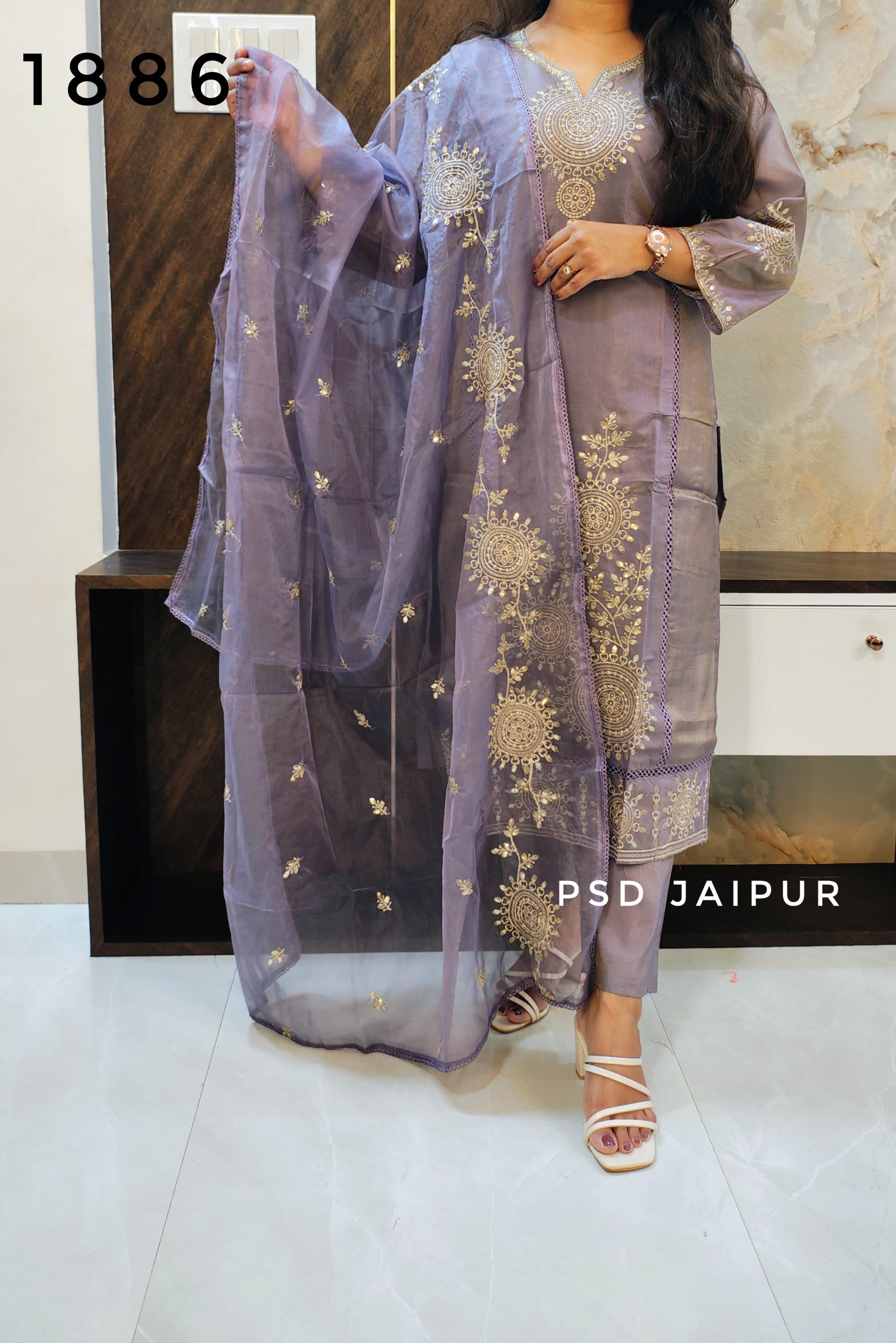 Purple Roman Shimmer Fancy Suit