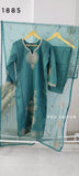 Teal Green Roman Shimmer Fancy Suit
