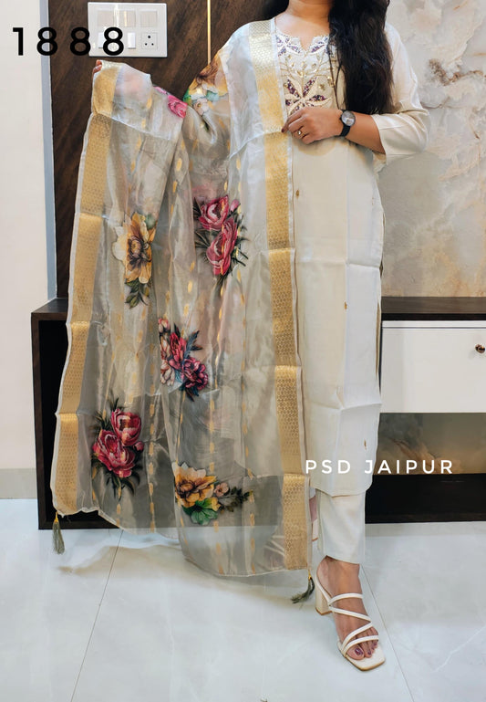 Gray Roman Shimmer Suit