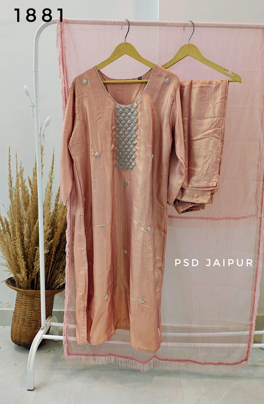 Pastel Peach Cosmos Suit