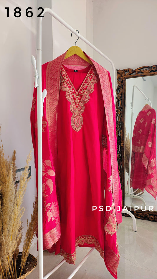 Rose Pink Roman Party Suit