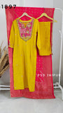 Mango Yellow Dola Silk Suit