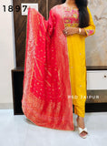Mango Yellow Dola Silk Suit