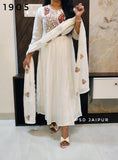 White Mal Chanderi Suit