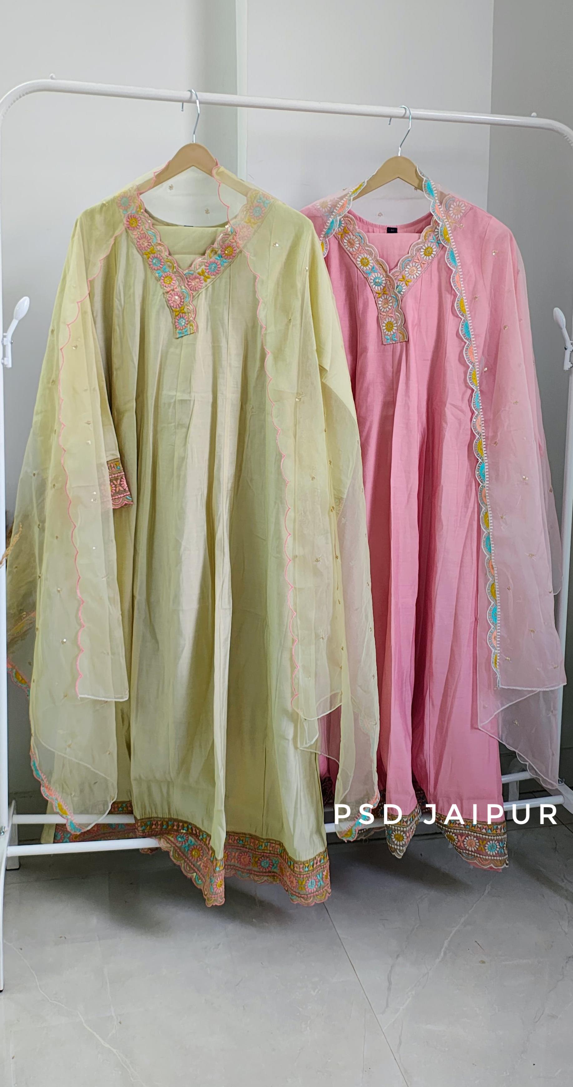 Baby Pink Frock Suit