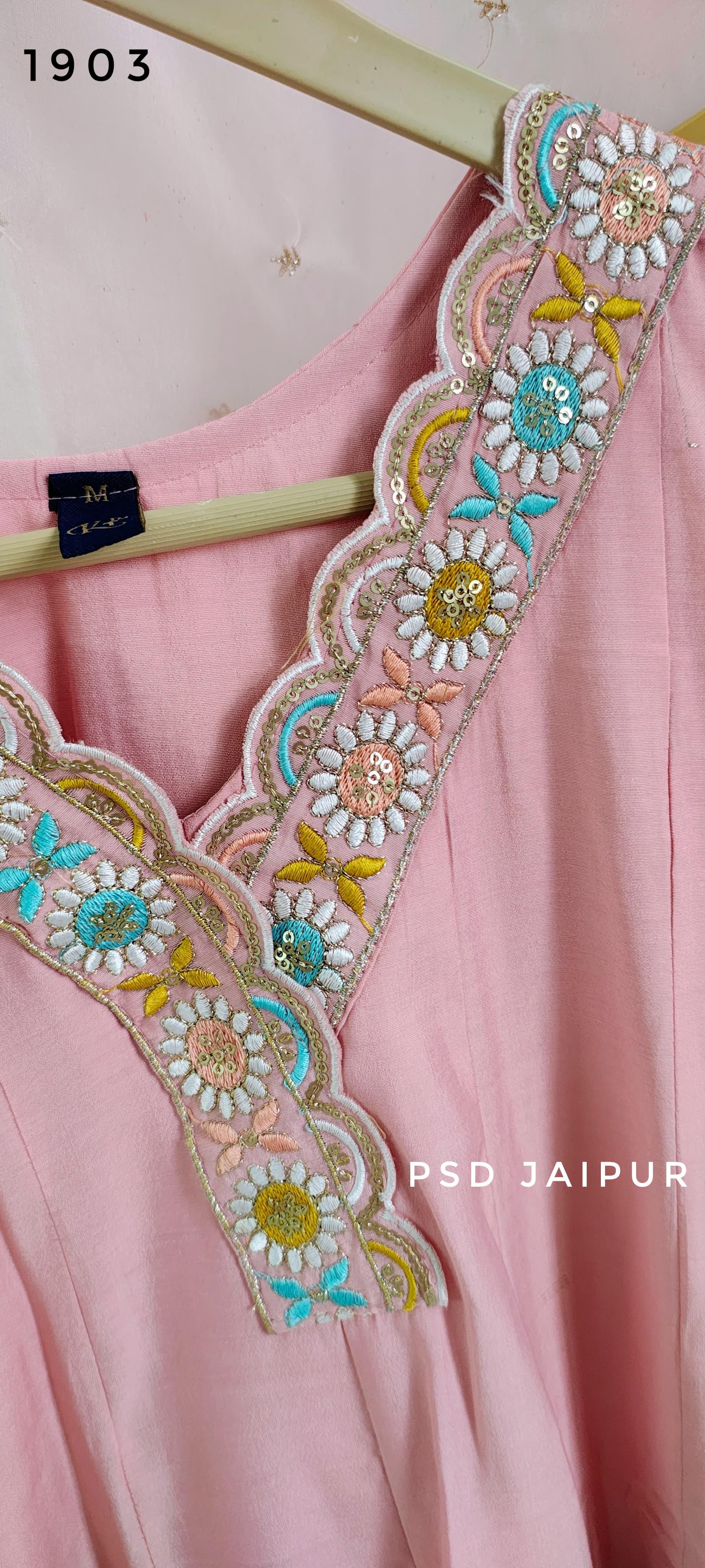 Baby Pink Frock Suit
