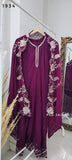 Purple Georgette Anarkali suit