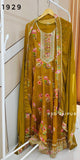 Pure Chinon Anarkali suit