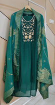 Green Mul Chanderi Suit