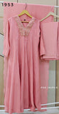 Pink Mul chanderi Anarkali suit