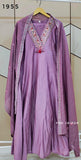 Purple Roman Anarkali Suit
