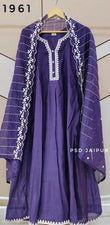 Purple anarkali suit