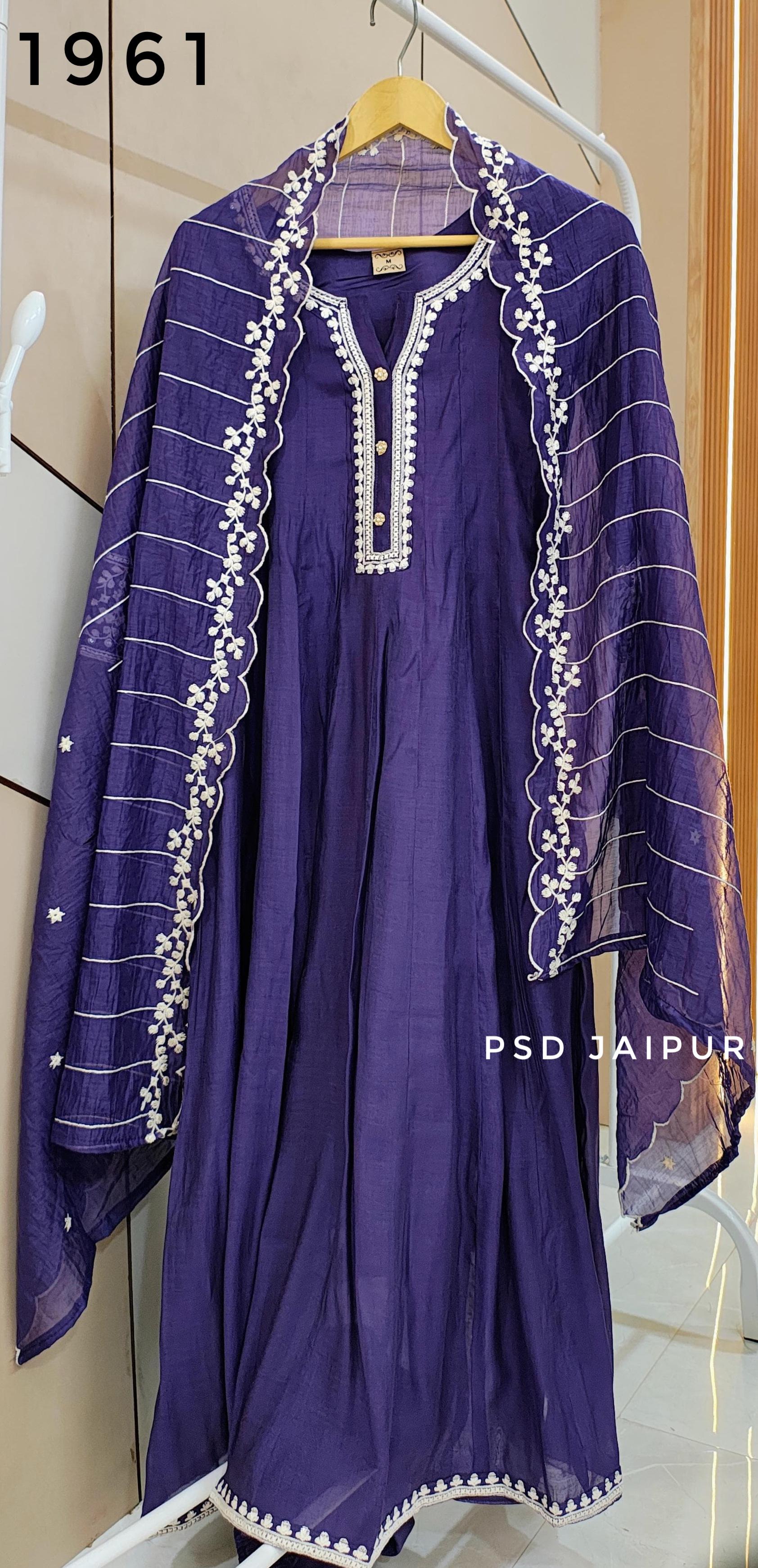 Purple anarkali suit