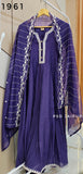 Purple anarkali suit