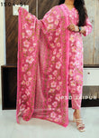 Pink Floral Pure Cotton Suit