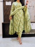 Green Pure Cotton Suit