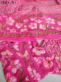 Pink Floral Pure Cotton Suit