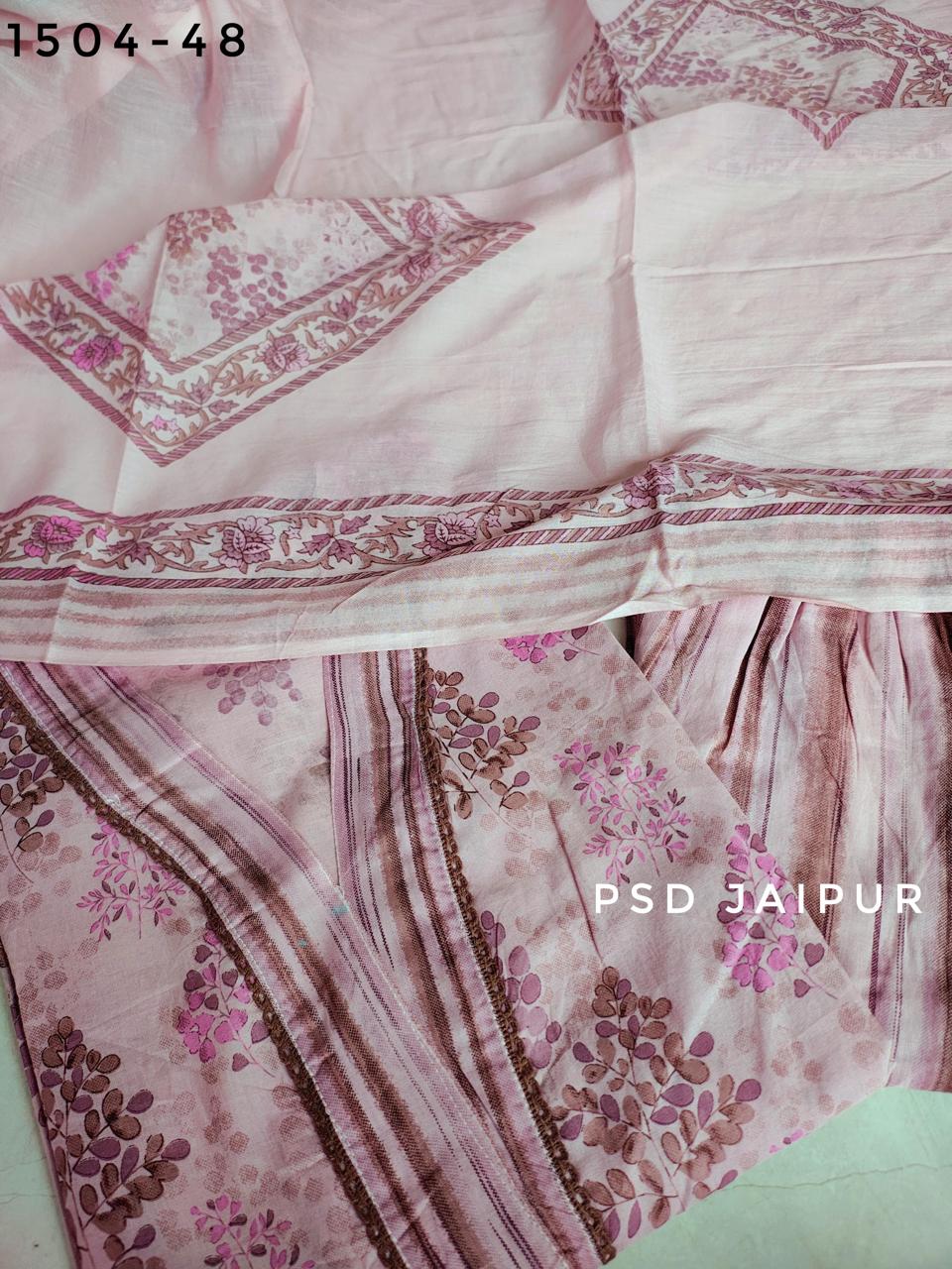 Light Purple Pure Cotton Suit