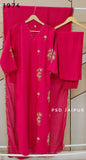 Hot Pink Mul Chanderi suit