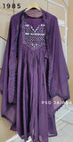 Purple Mul Chanderi Suit