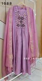 Light Purple Mul Chanderi Suit