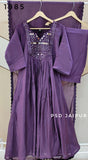 Purple Mul Chanderi Suit