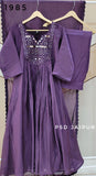 Purple Mul Chanderi Suit