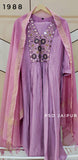 Light Purple Mul Chanderi Suit