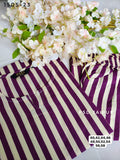 Maroon Stripe Cotton Co-ord set
