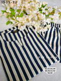 Blue Stripe Cotton Co-ord set