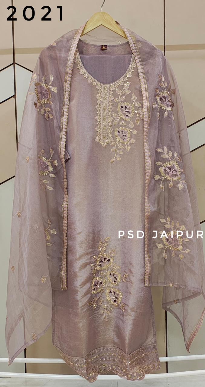 Lavender Cut work suit