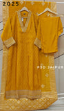 Mustered Silk Suit