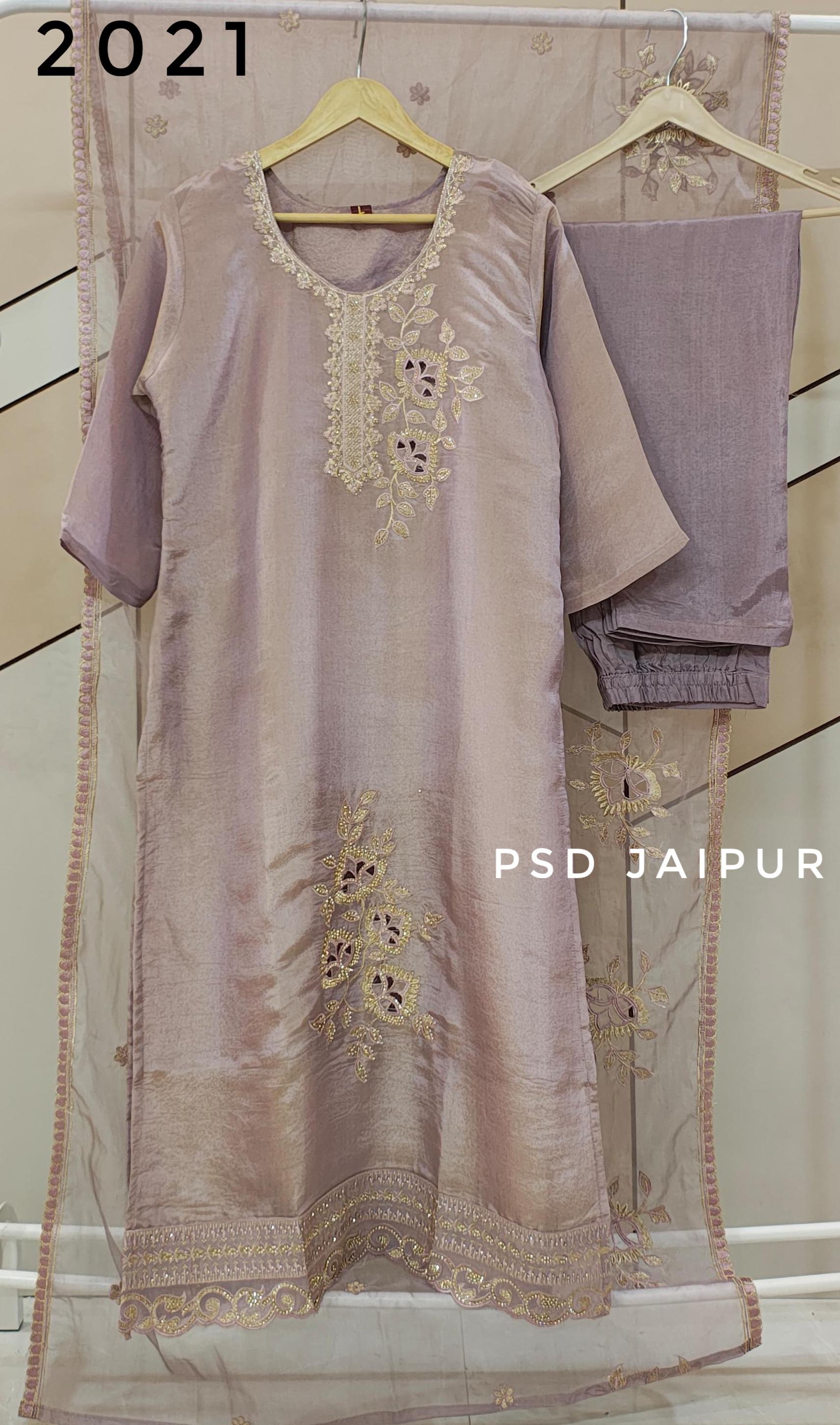 Lavender Cut work suit