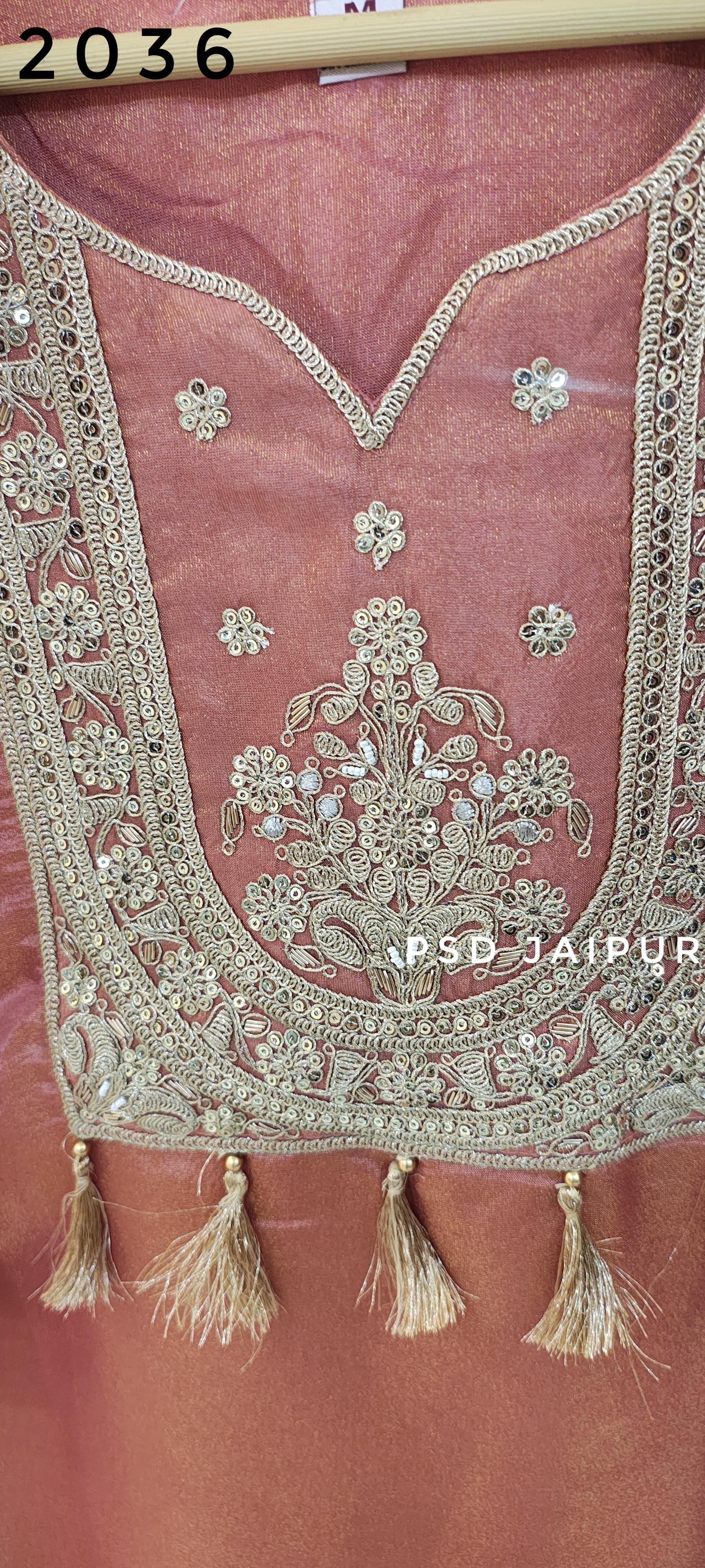 Brick Lurex Tissue shimmer Suit