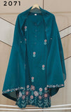Teal Dobi Cotton suit