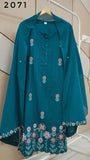 Teal Dobi Cotton suit